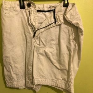 White khaki shorts
